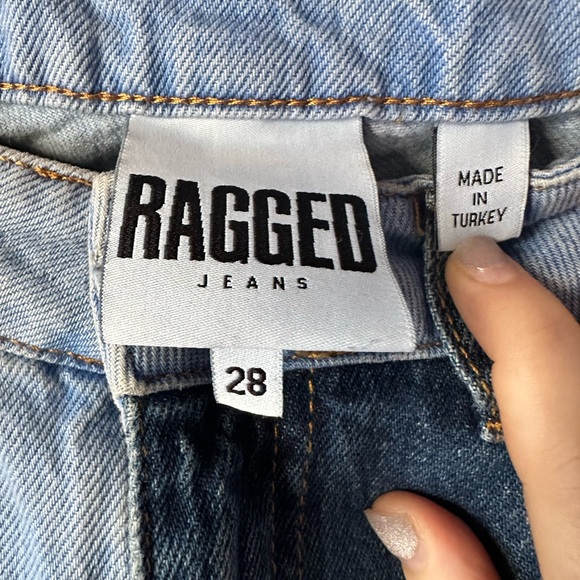 The Ragged Priest checkered denim jeans size 27 - Picture 3 of 4